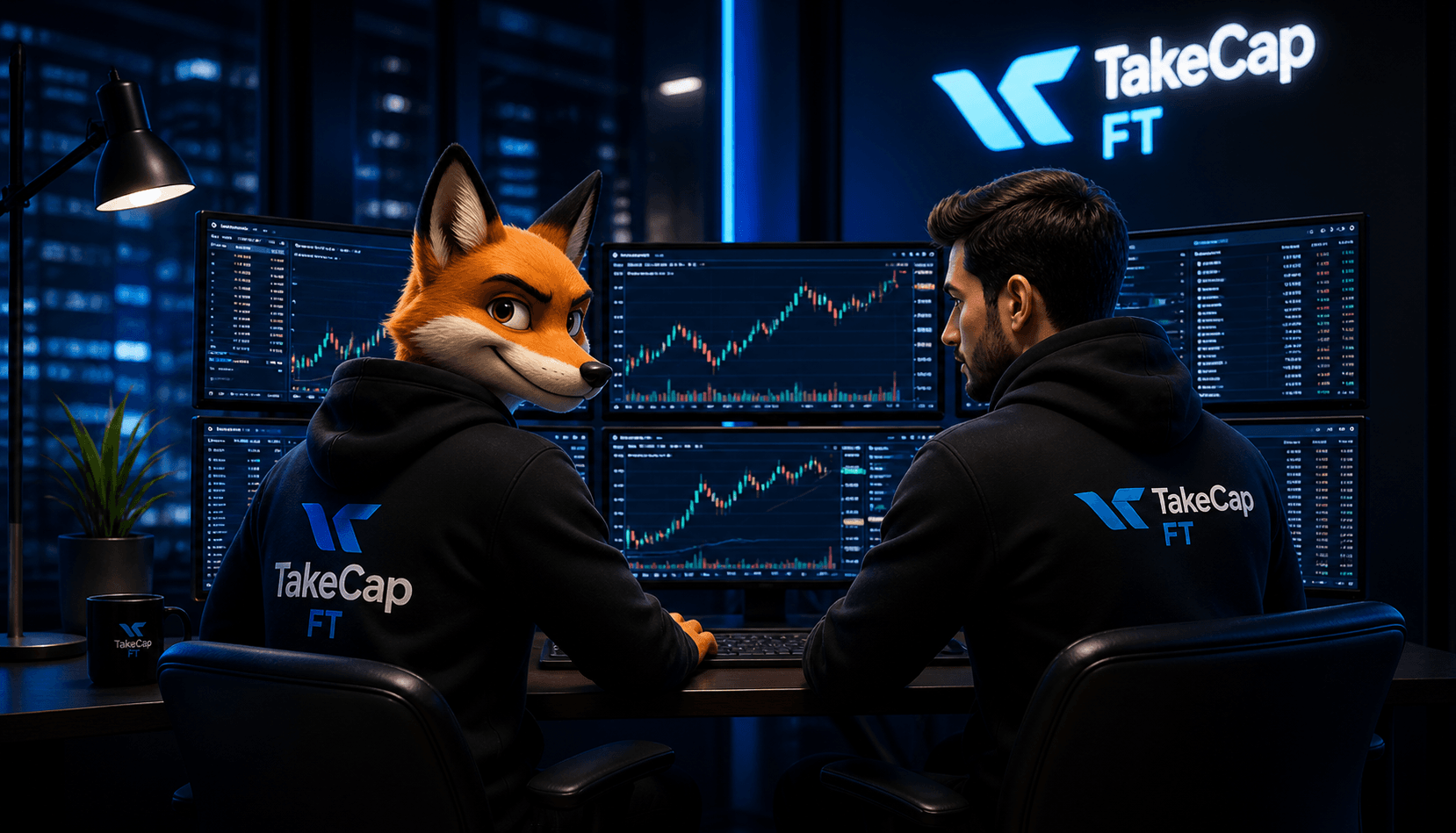 Ilustracao educacional - TakeCap FT prop trading