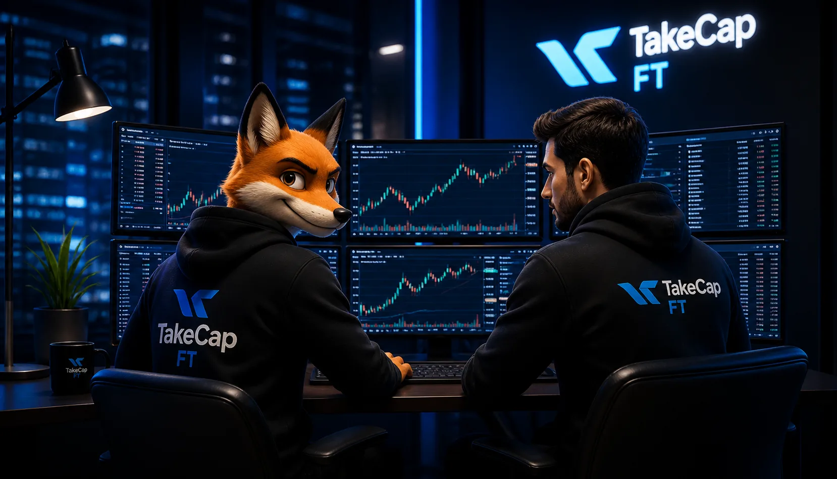 Ilustracao educacional - TakeCap FT prop trading